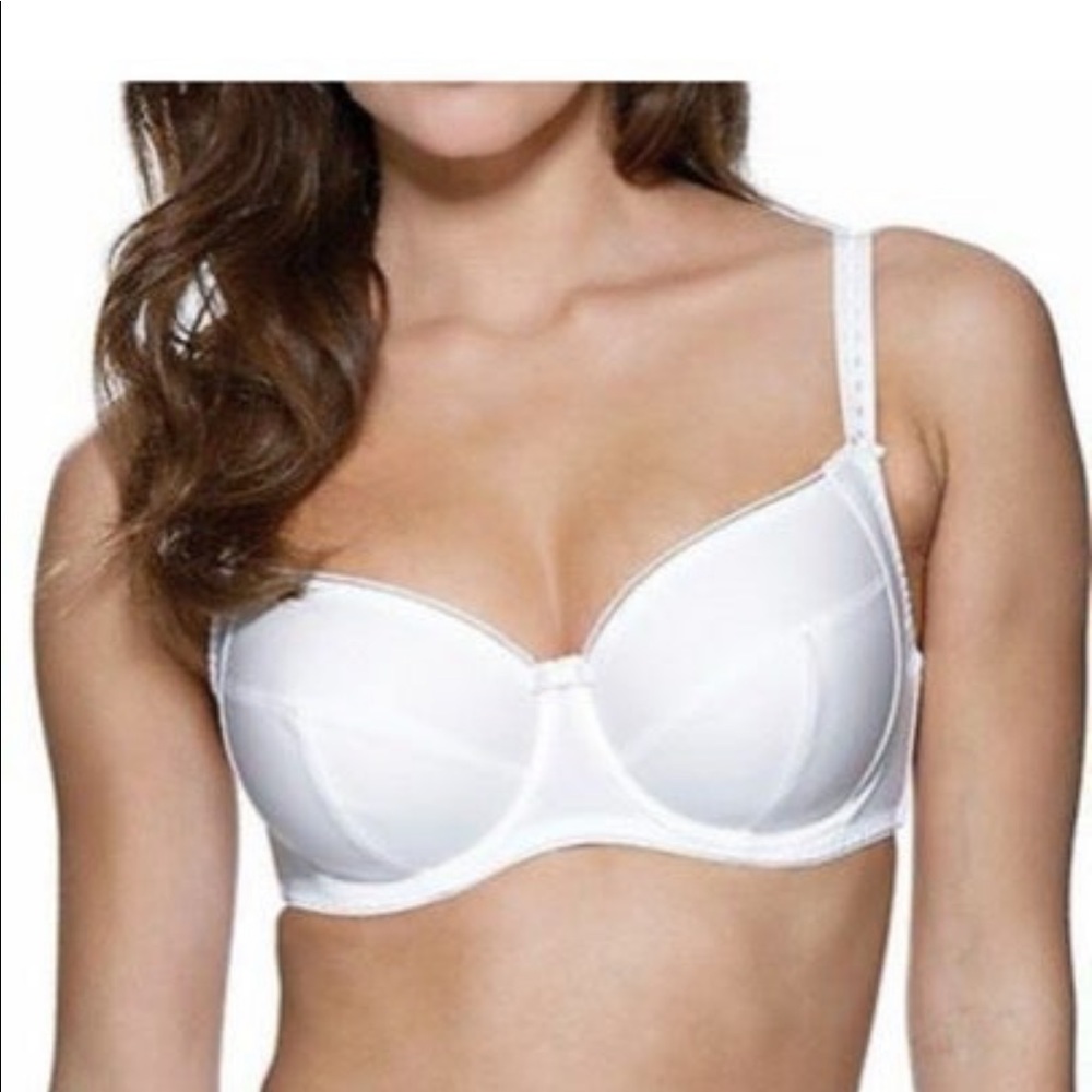 Charnos Everyday Full Cup Underwired Side Support Bra White 
New
UK sizing 36FF